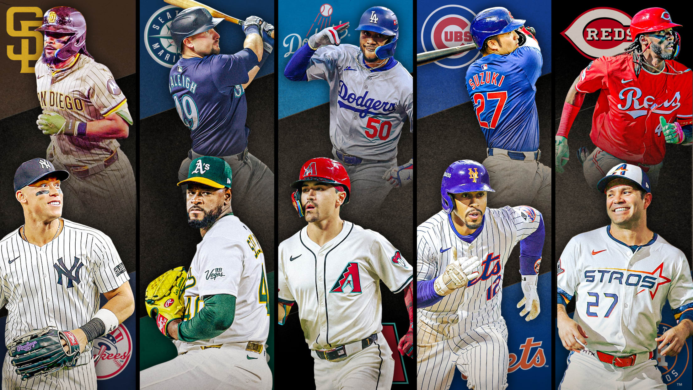 パドレス ヤンキース ドジャース ダイヤモンドバックス レッズ アストロズ