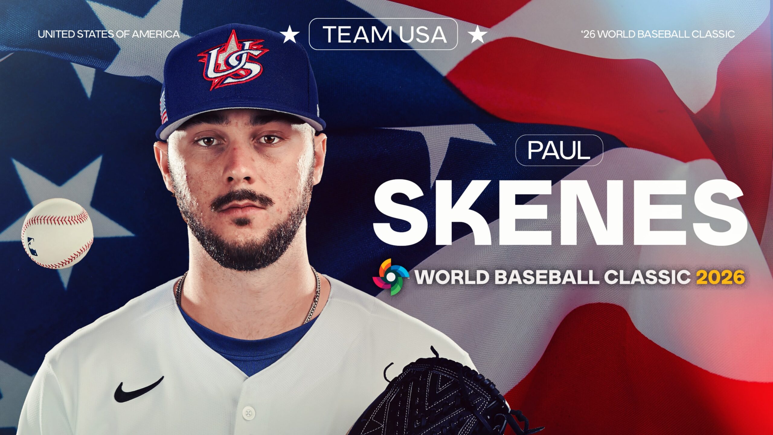 WBC アメリカ代表 ポール・スキーンズ選手 ユニフォーム ポール・スキーンズがwbc米国代表に選出 | TikTok