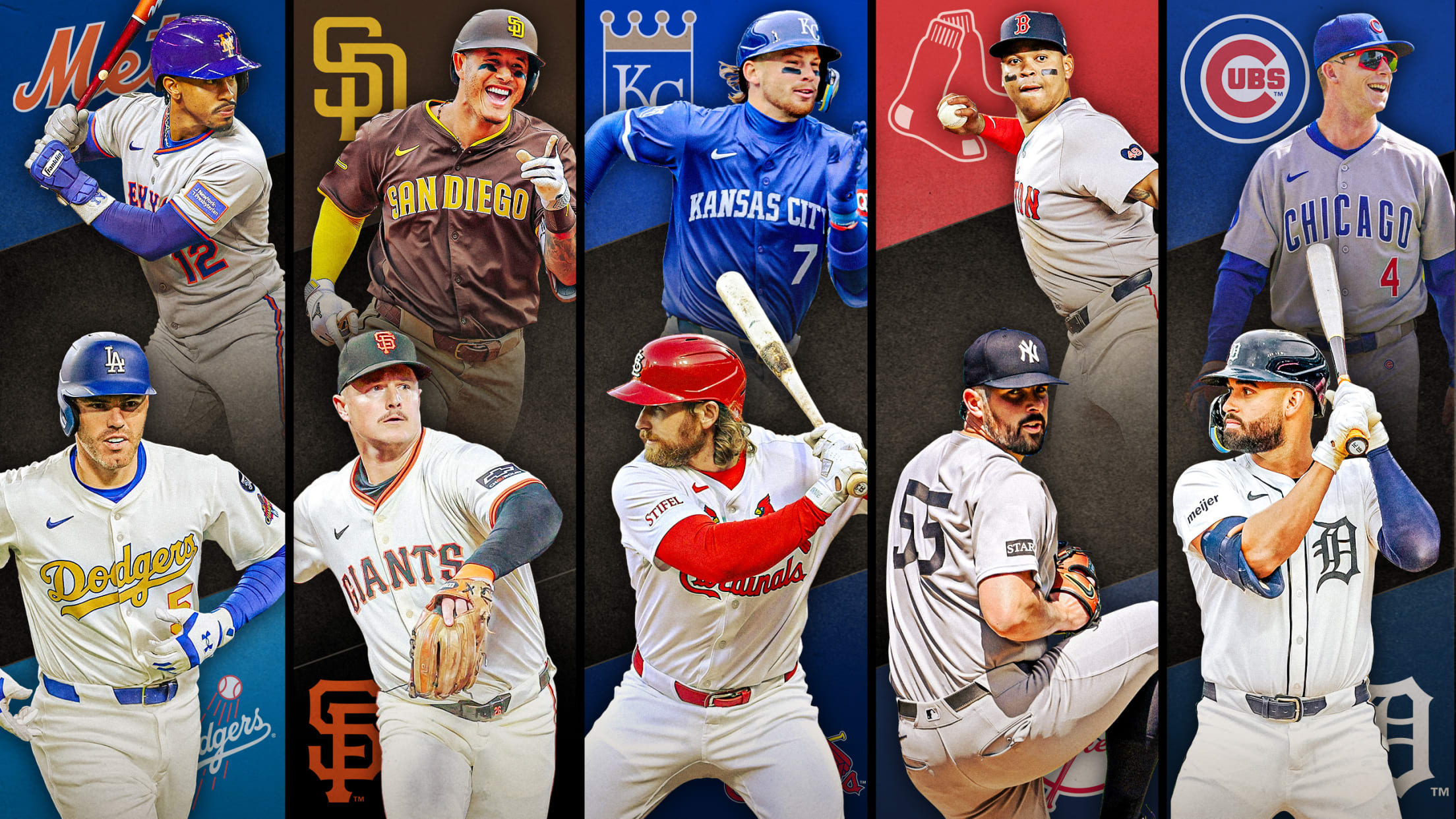 メッツ ドジャース パドレス ジャイアンツ ロイヤルズ カージナルス レッドソックス ヤンキース カブス タイガース MLB
